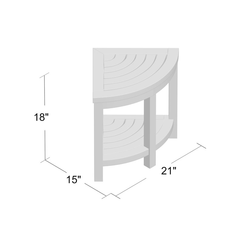 Millwood Pines Waskom 21'' W Teak Corner Shower Bench & Reviews Wayfair